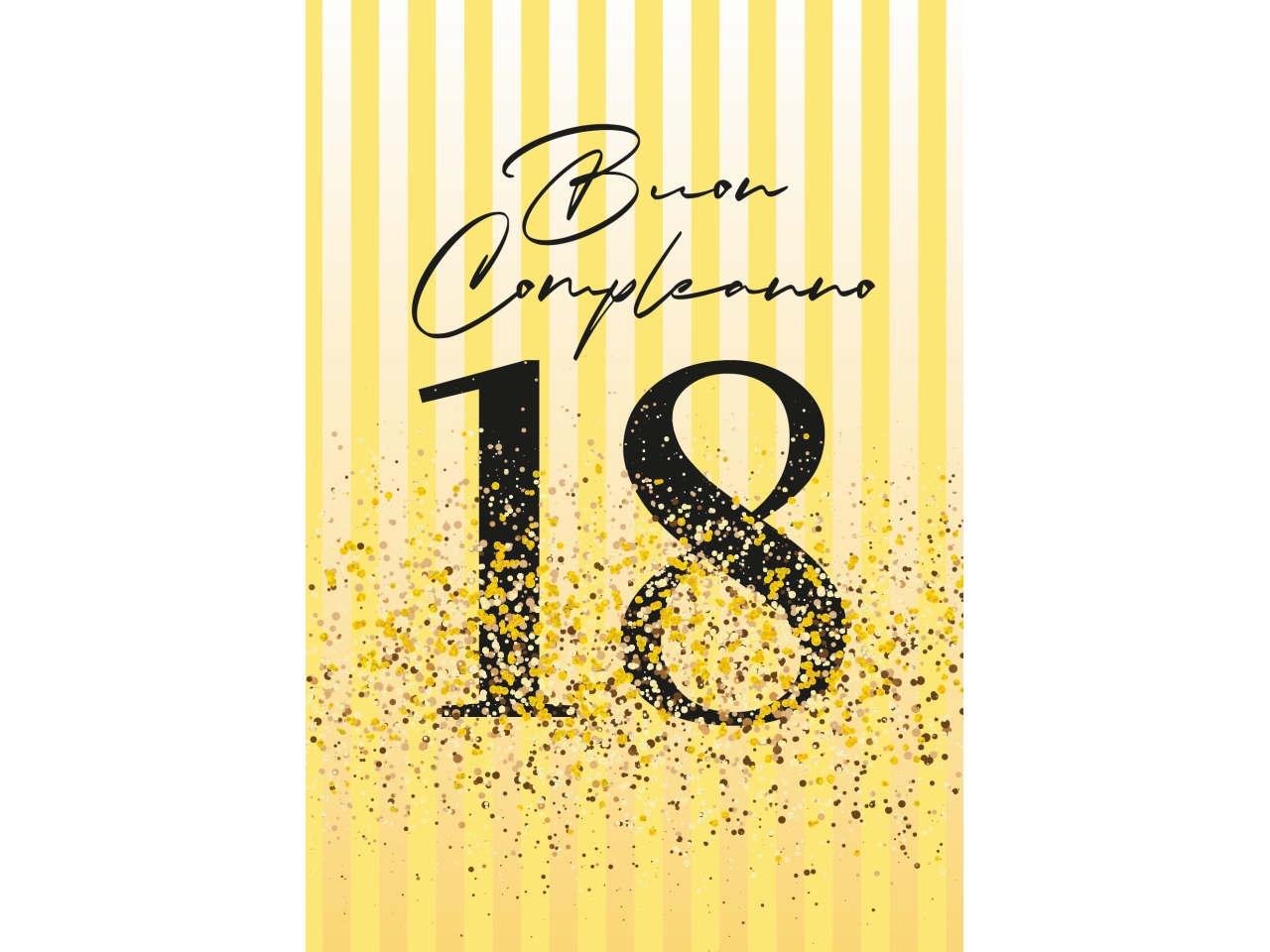 BIGLIETTO COMPLEANNO 18 ANNI AZZURRO FA00241BC/A