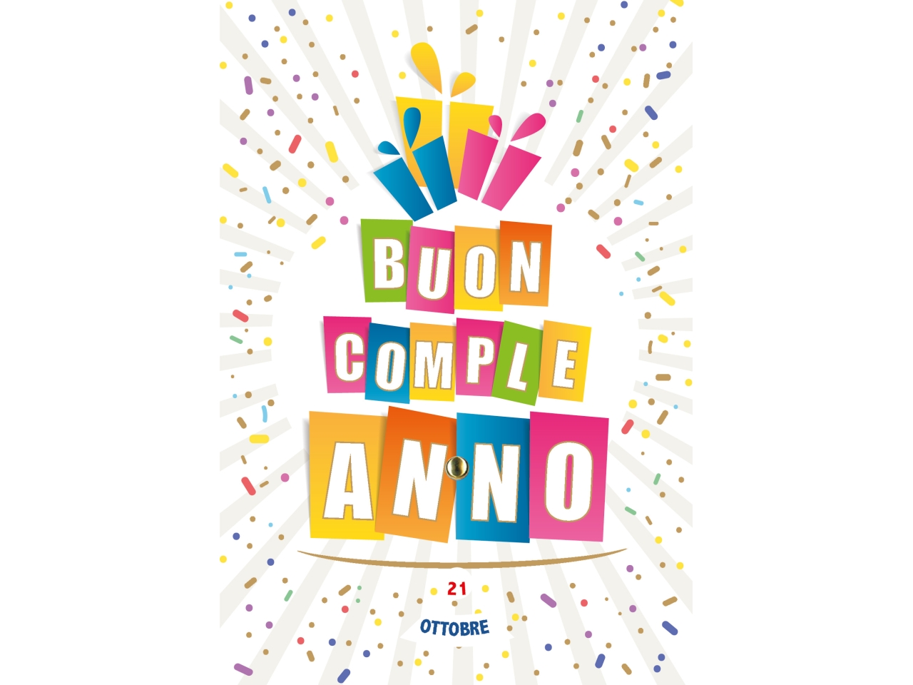 BIGLIETTO COMPLEANNO DOPPIA ROTELLA FA00210BC/B