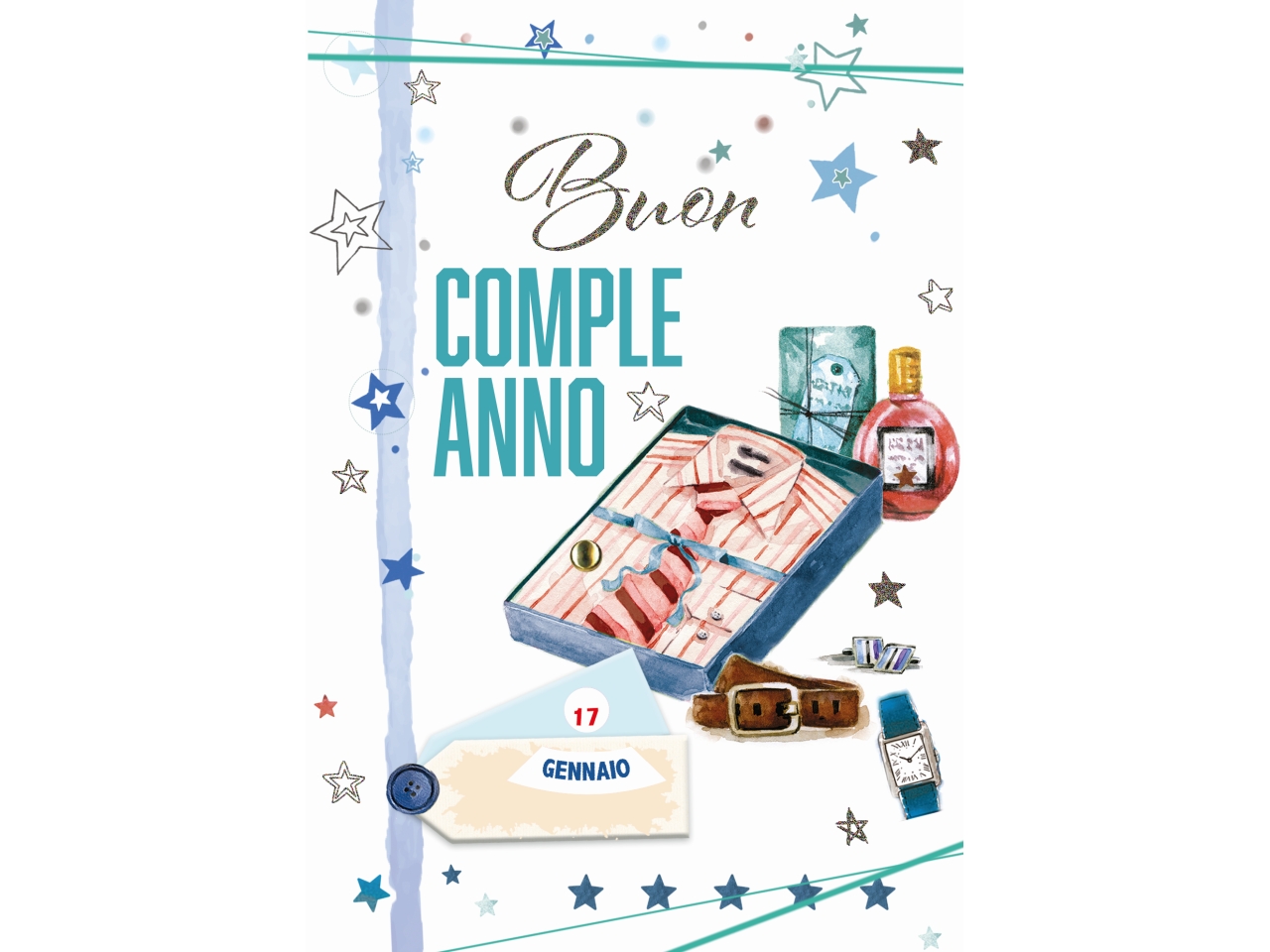 BIGLIETTO COMPLEANNO DOPPIA ROTELLA FA00212BC/D