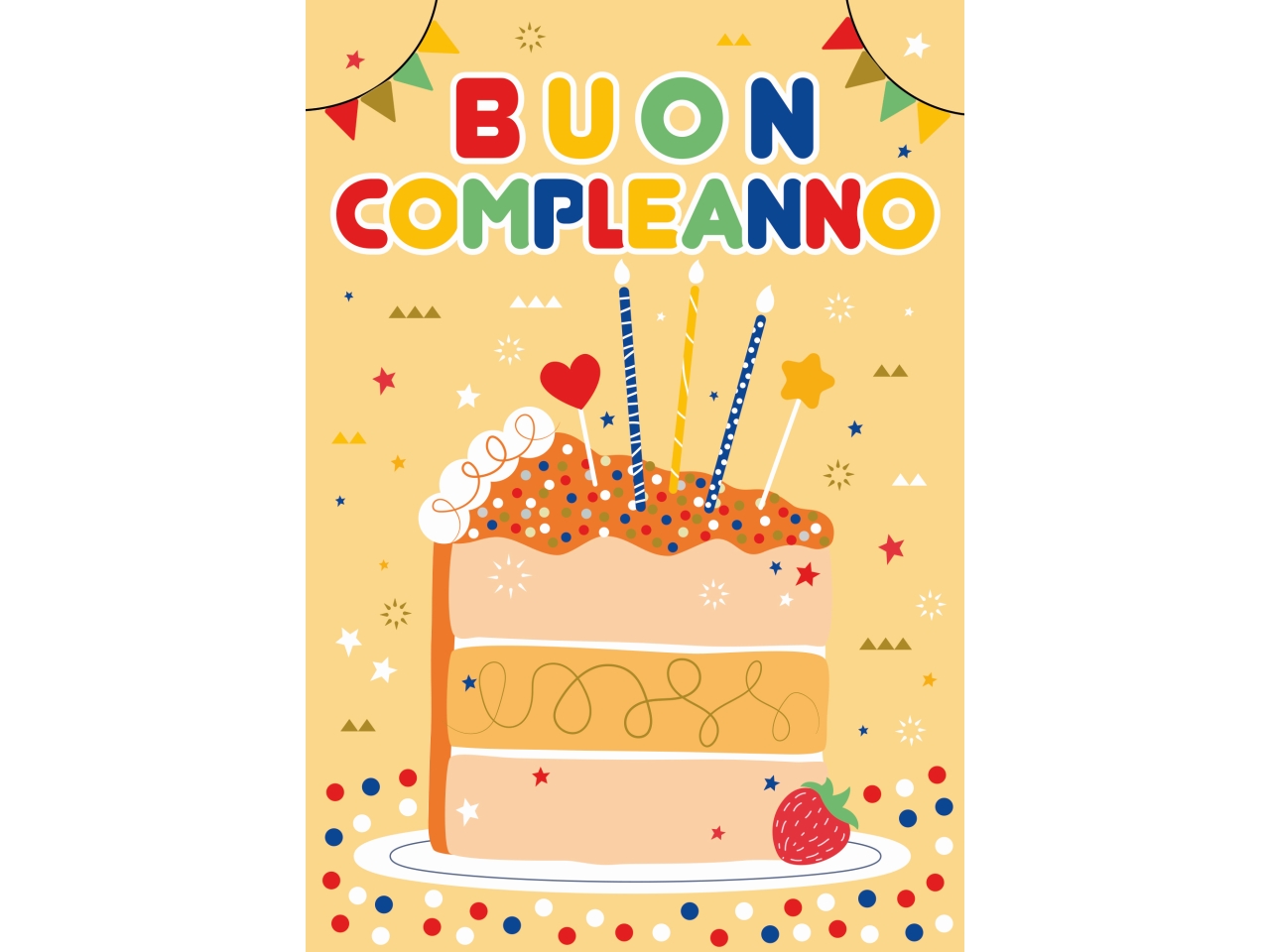 BIGLIETTO COMPLEANNO CANDELINE FA00247BC/A