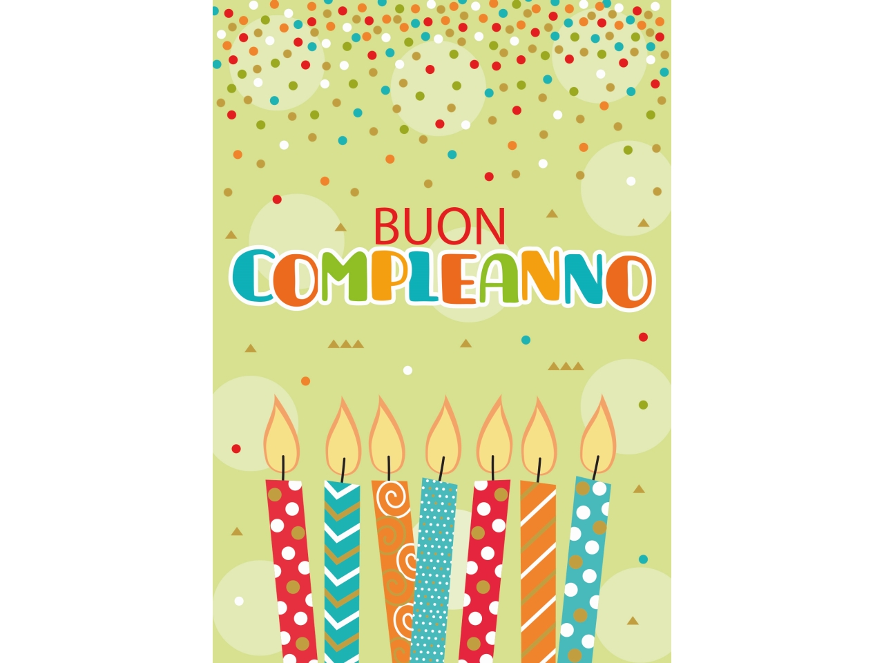 BIGLIETTO COMPLEANNO CANDELINE FA00247BC/D