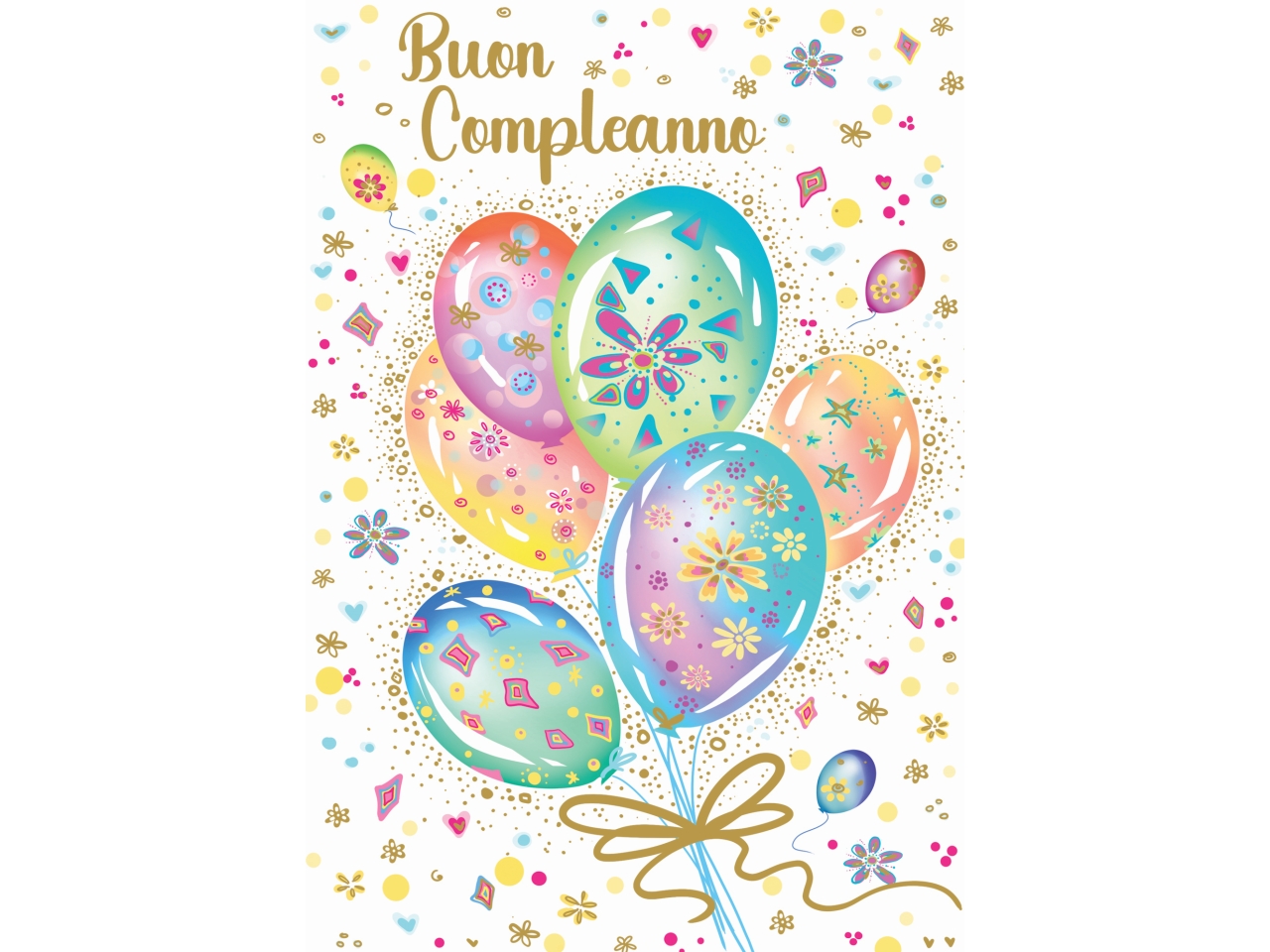 BIGLIETTO COMPLEANNO PALLONCINI FA00250BC/A BIGLIETTO COMPLEANNO PALLONCINI FA00250BC/A