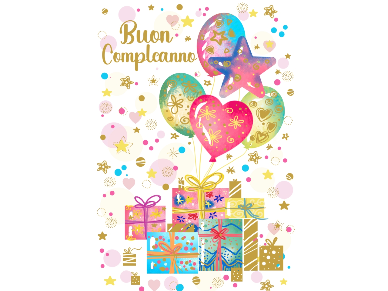 BIGLIETTO COMPLEANNO PALLONCINI FA00250BC/D BIGLIETTO COMPLEANNO PALLONCINI FA00250BC/D