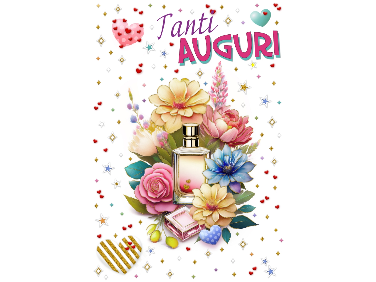 BIGLIETTO TANTI AUGURI PROFUMO FA00214AG/B