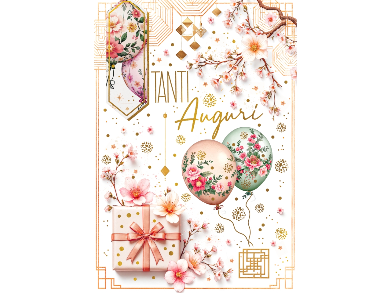 BIGLIETTO TANTI AUGURI FA00255AG/B