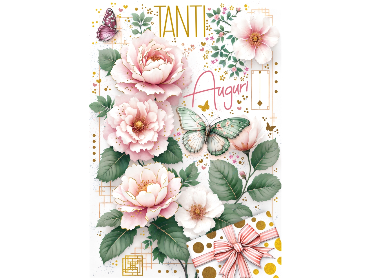 BIGLIETTO TANTI AUGURI FA00255AG/C