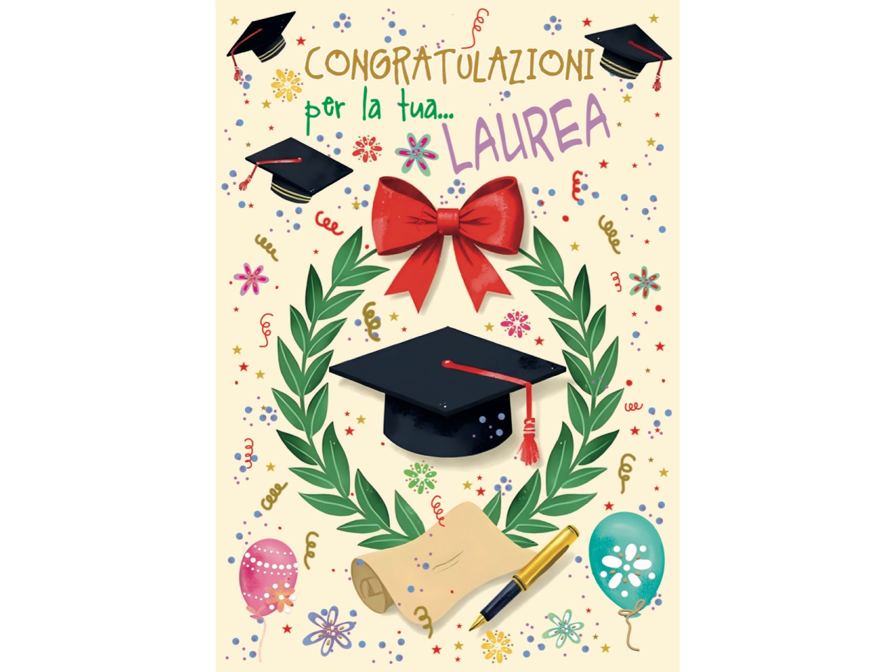 BIGLIETTO TANTI AUGURI LAUREA FA00258AL/C