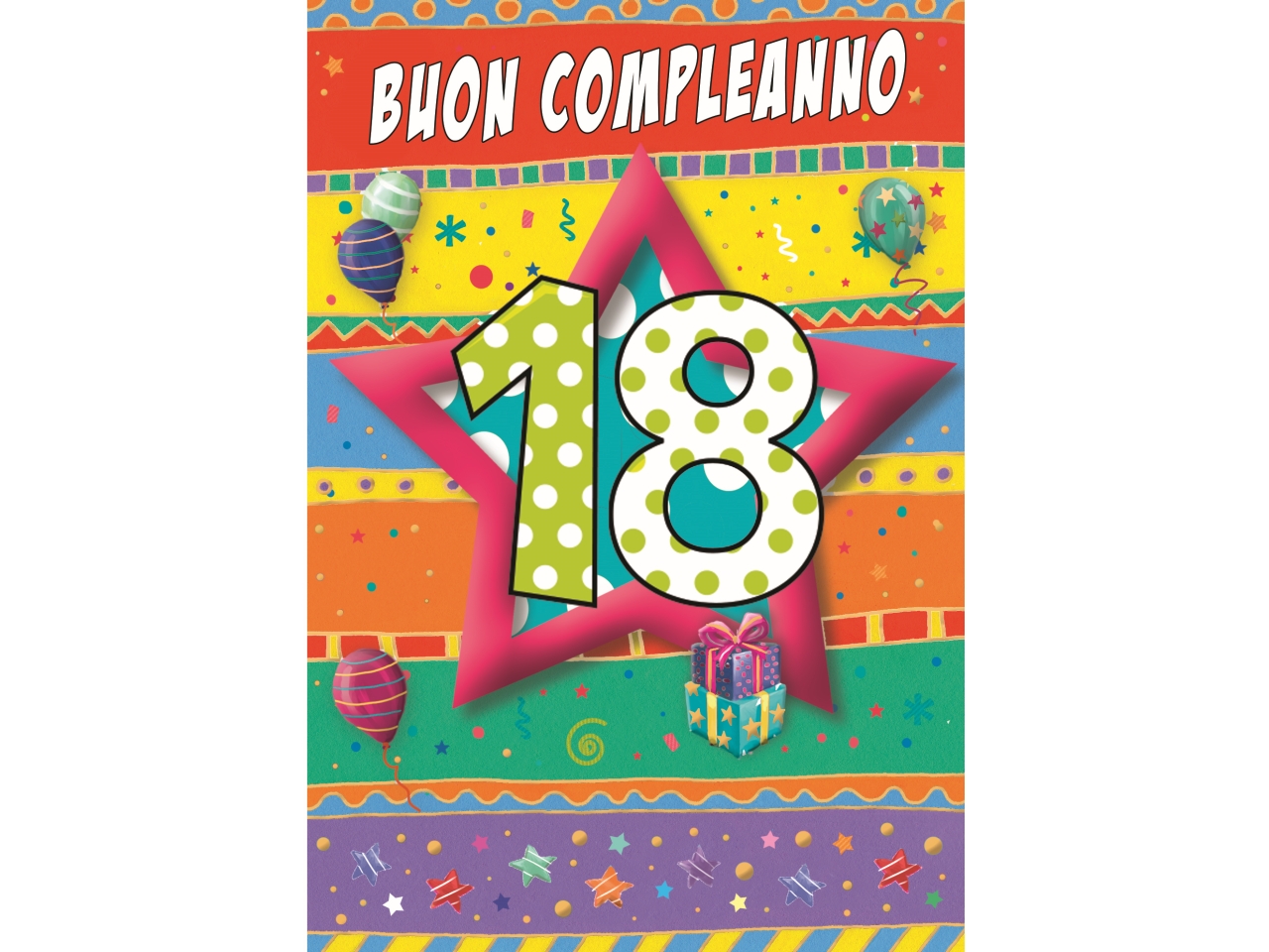 BIGLIETTO BUON COMPLEANNO PORTASOLDI18 FA00260PS/B