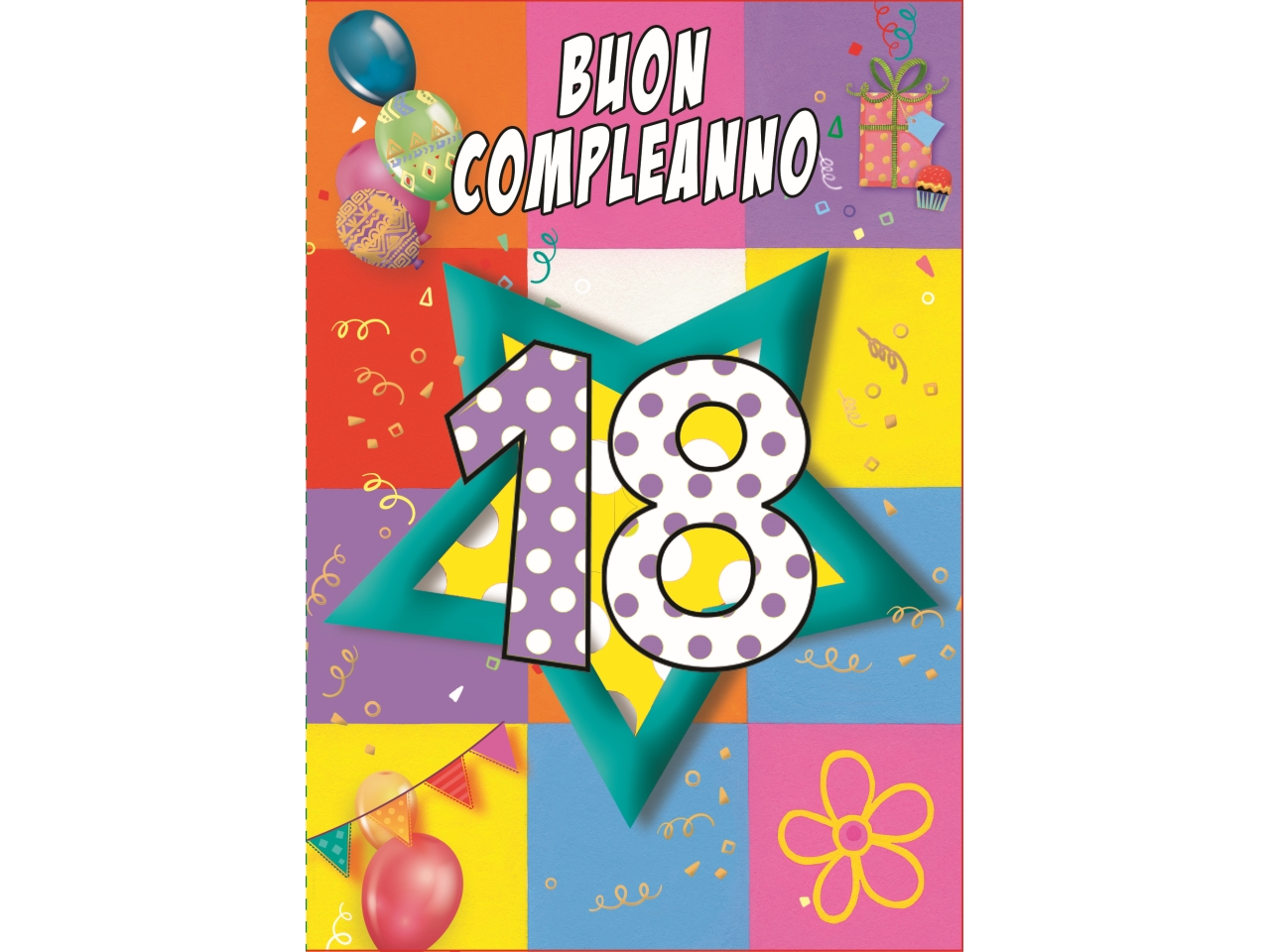 BIGLIETTO BUON COMPLEANNO PORTASOLDI18 FA00260PS/C