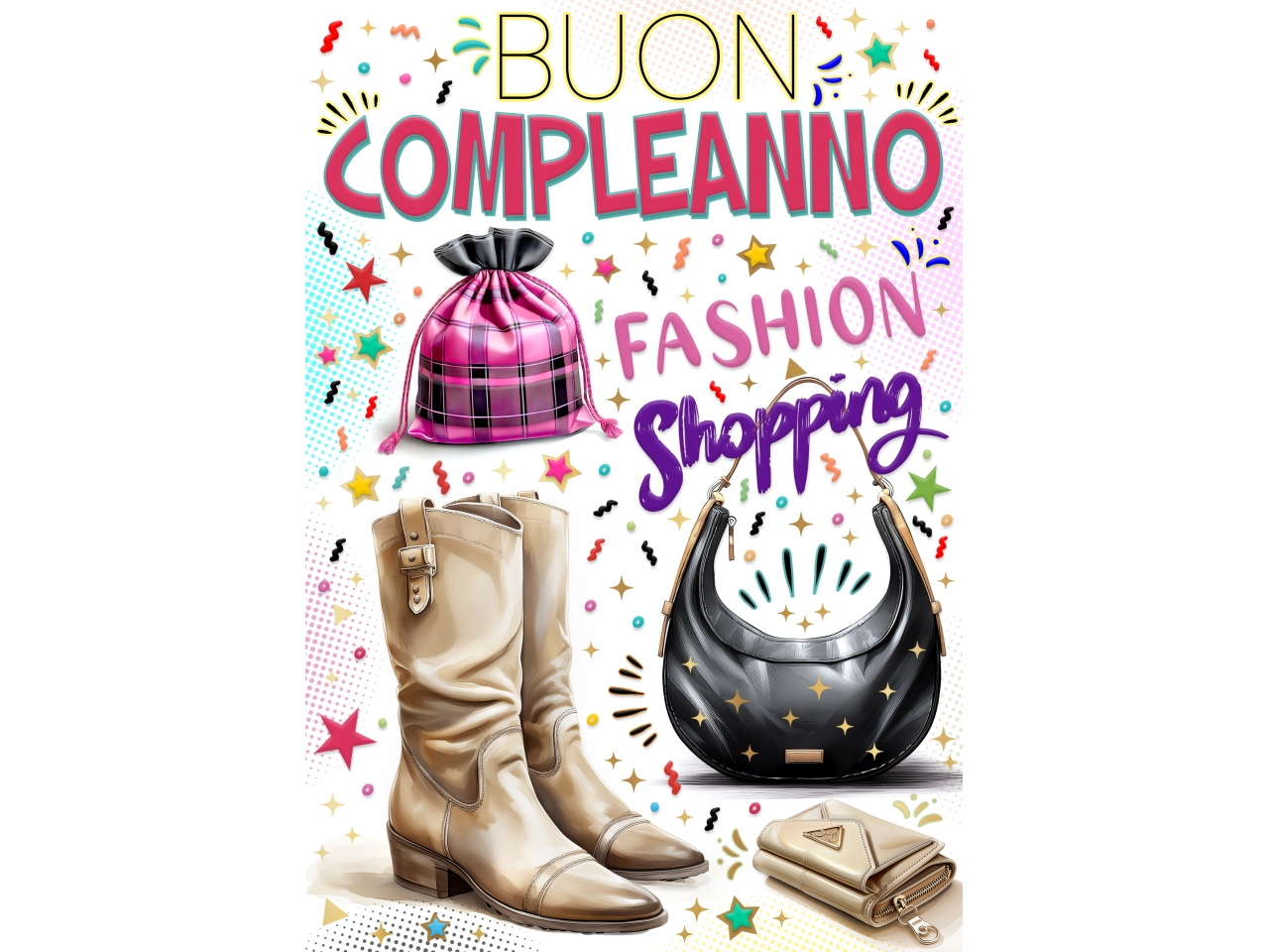 BIGLIETTO PORTASOLDI BUON COMPL.SHOPP. FA00227PS/D