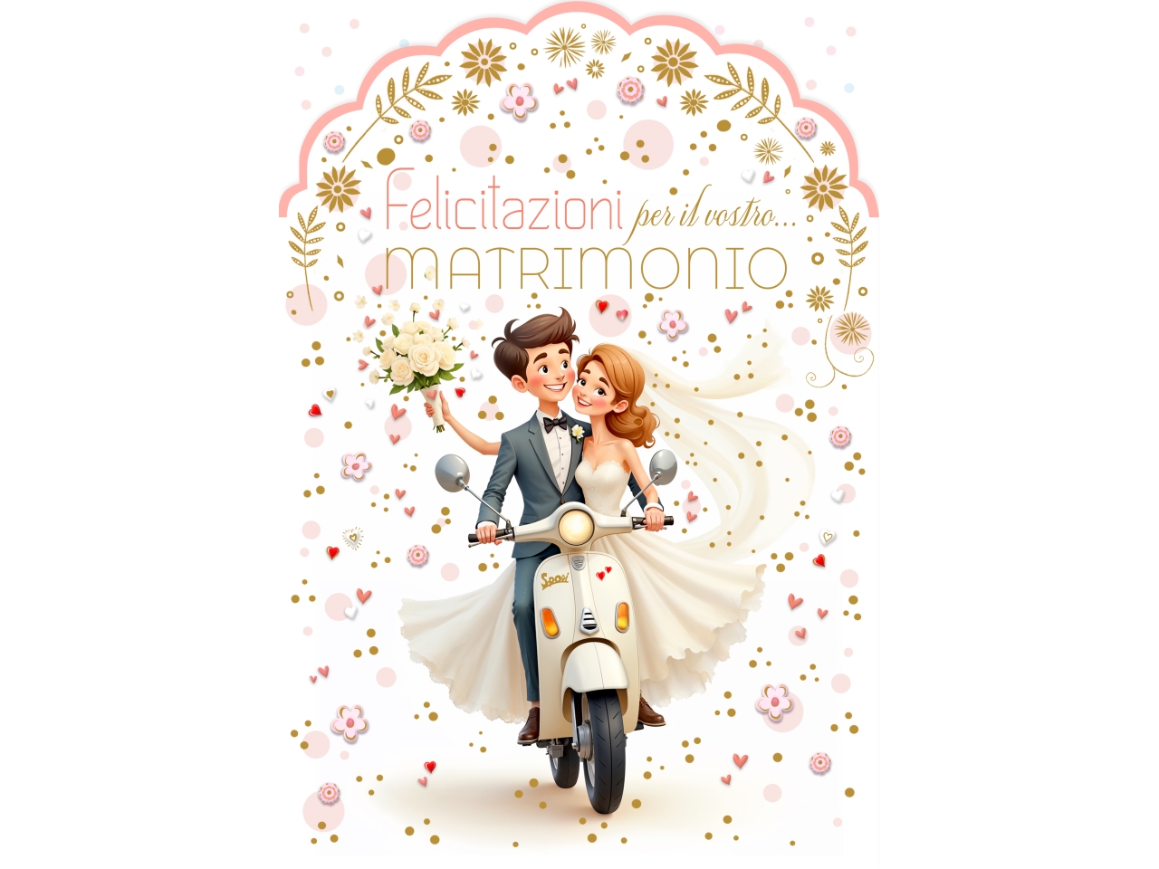 BIGLIETTO MATRIMONIO VESPA FE10212FM/B BIGLIETTO MATRIMONIO VESPA FE10212FM/B