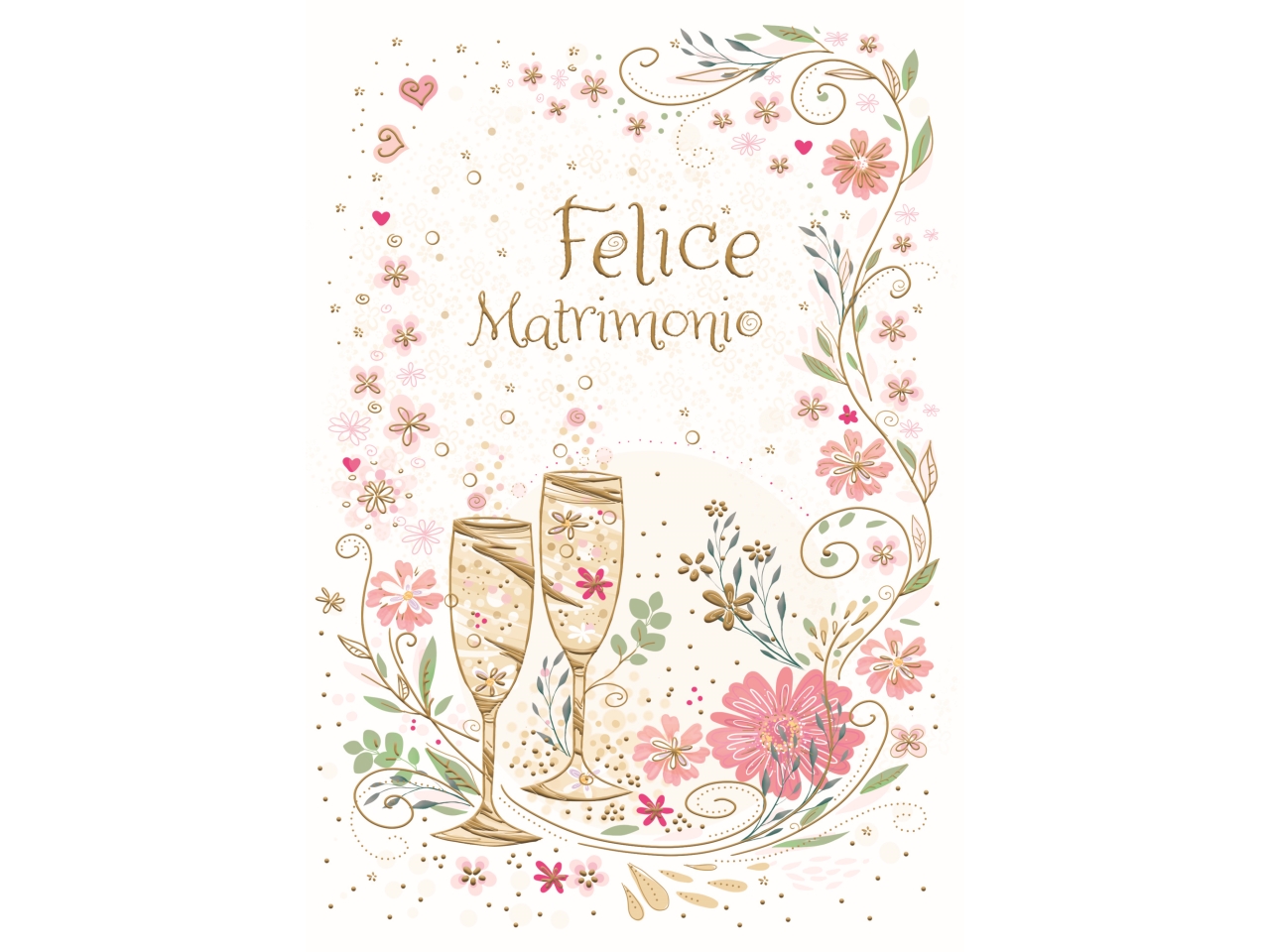 BIGLIETTO MATRIMONIO CALICI FE10218FM/D BIGLIETTO MATRIMONIO CALICI FE10218FM/D