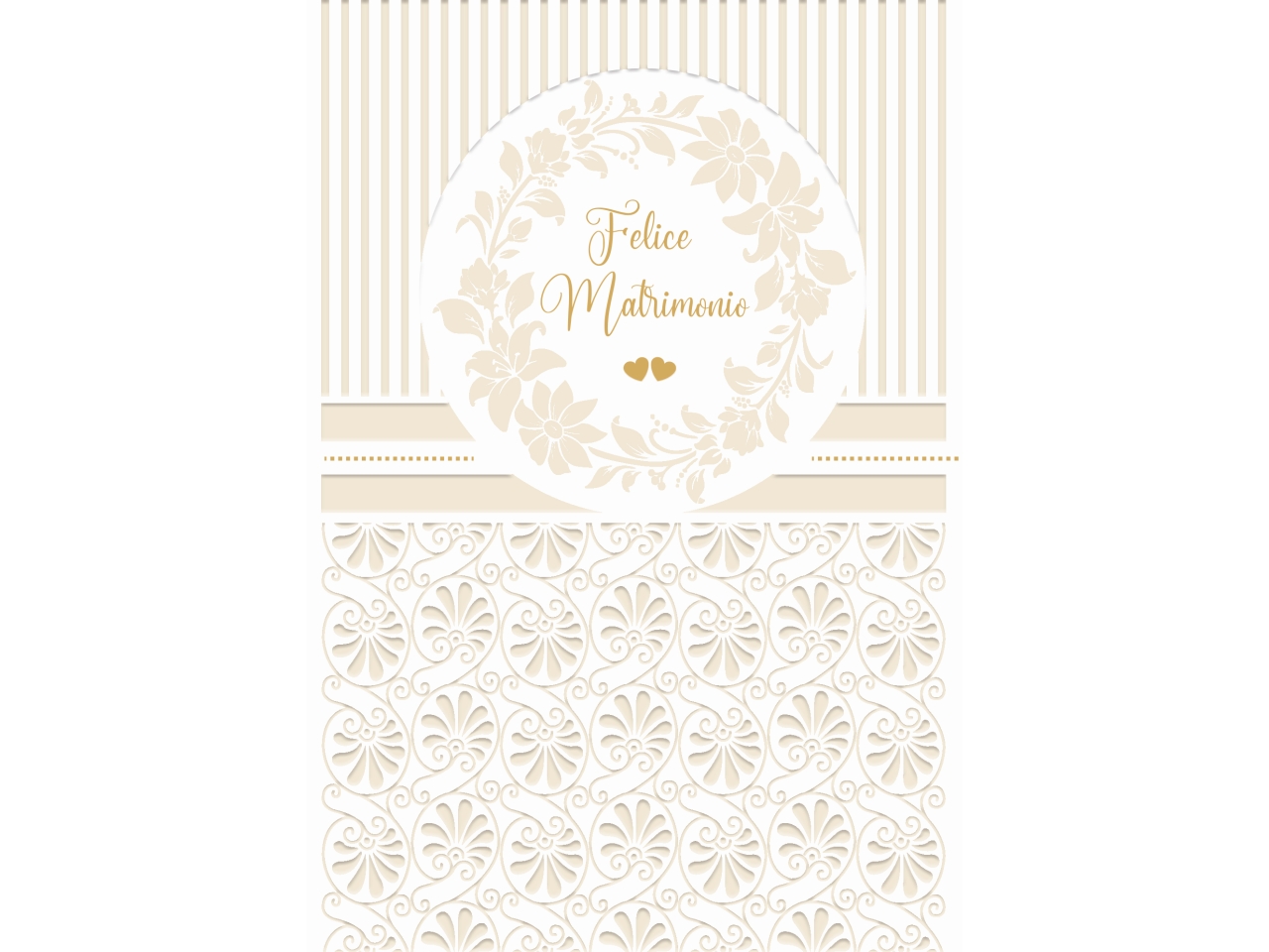 BIGLIETTO MATRIMONIO ORO E PERLA FE10219FM/C BIGLIETTO MATRIMONIO ORO E PERLA FE10219FM/C