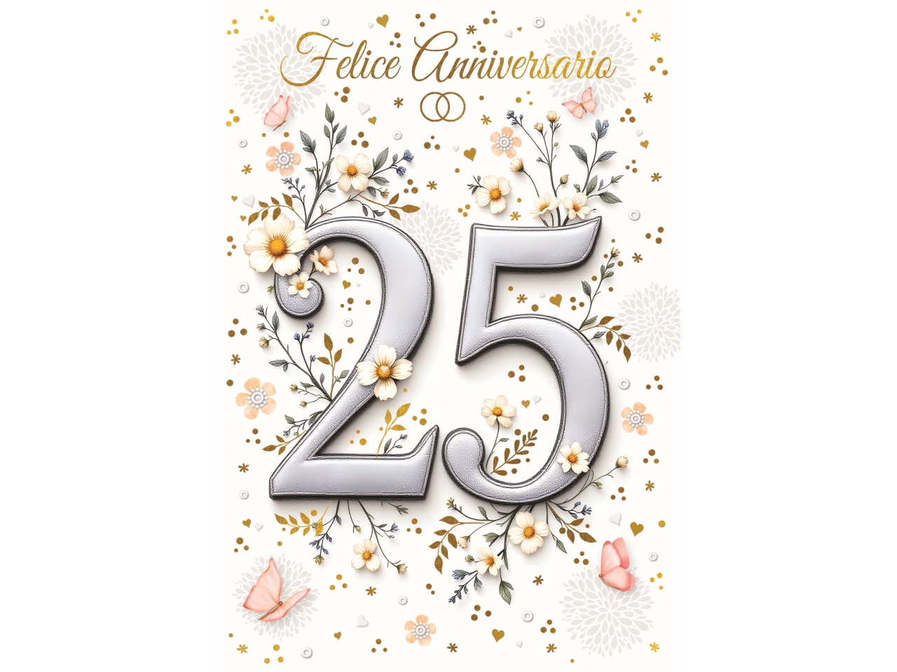 BIGLIETTO ANNIVERSARIO 25° FE10223FA/B