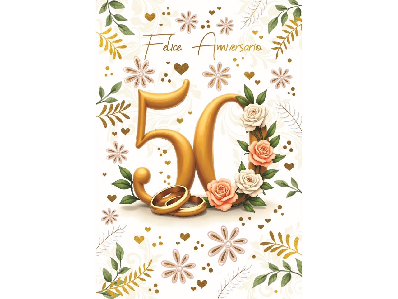 BIGLIETTO ANNIVERSARIO 50° FE10223FA/D