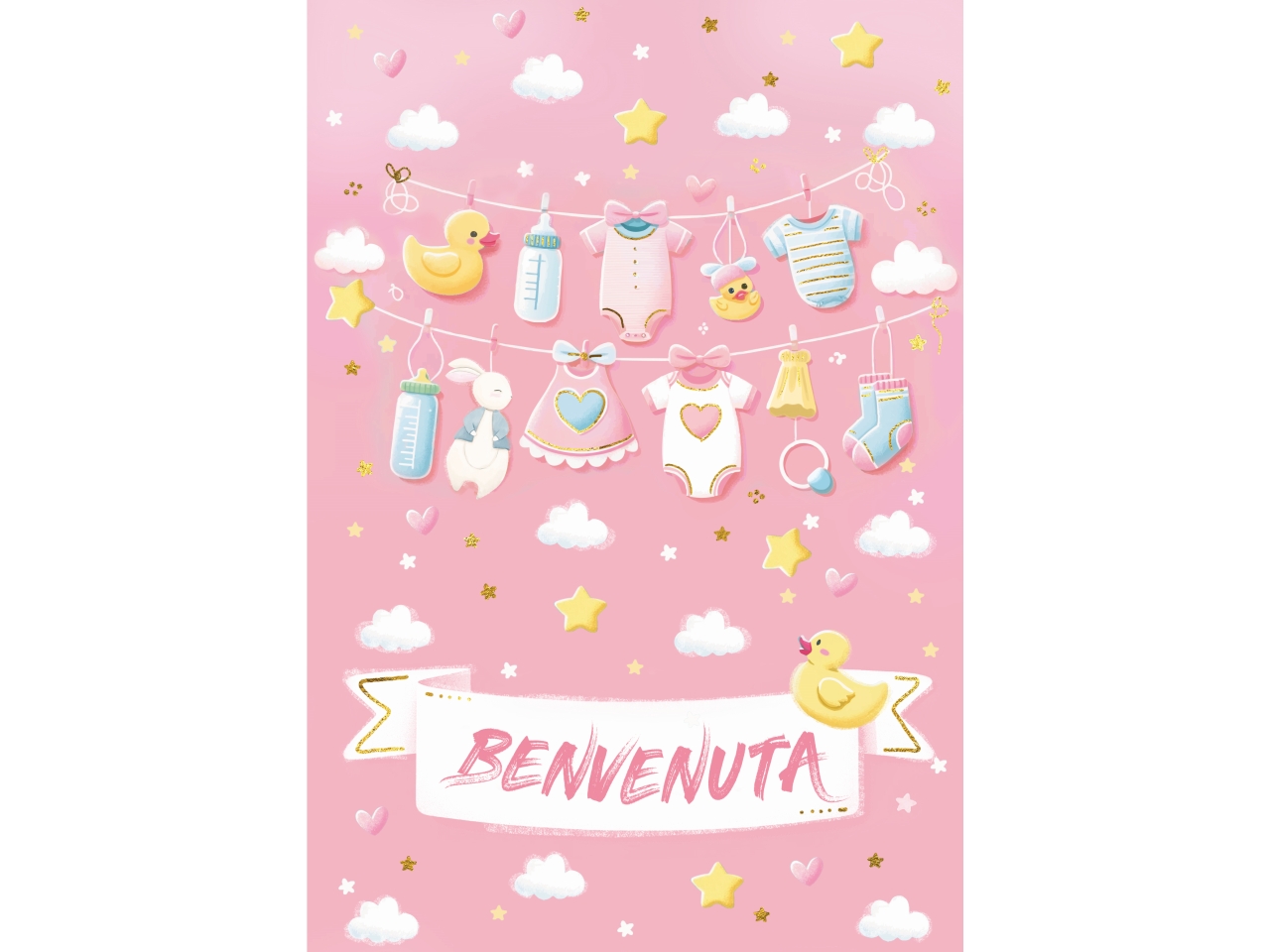 BIGLIETTO LIETO EVENTO BENVENUTA FE10225LE/B BIGLIETTO LIETO EVENTO BENVENUTA FE10225LE/B