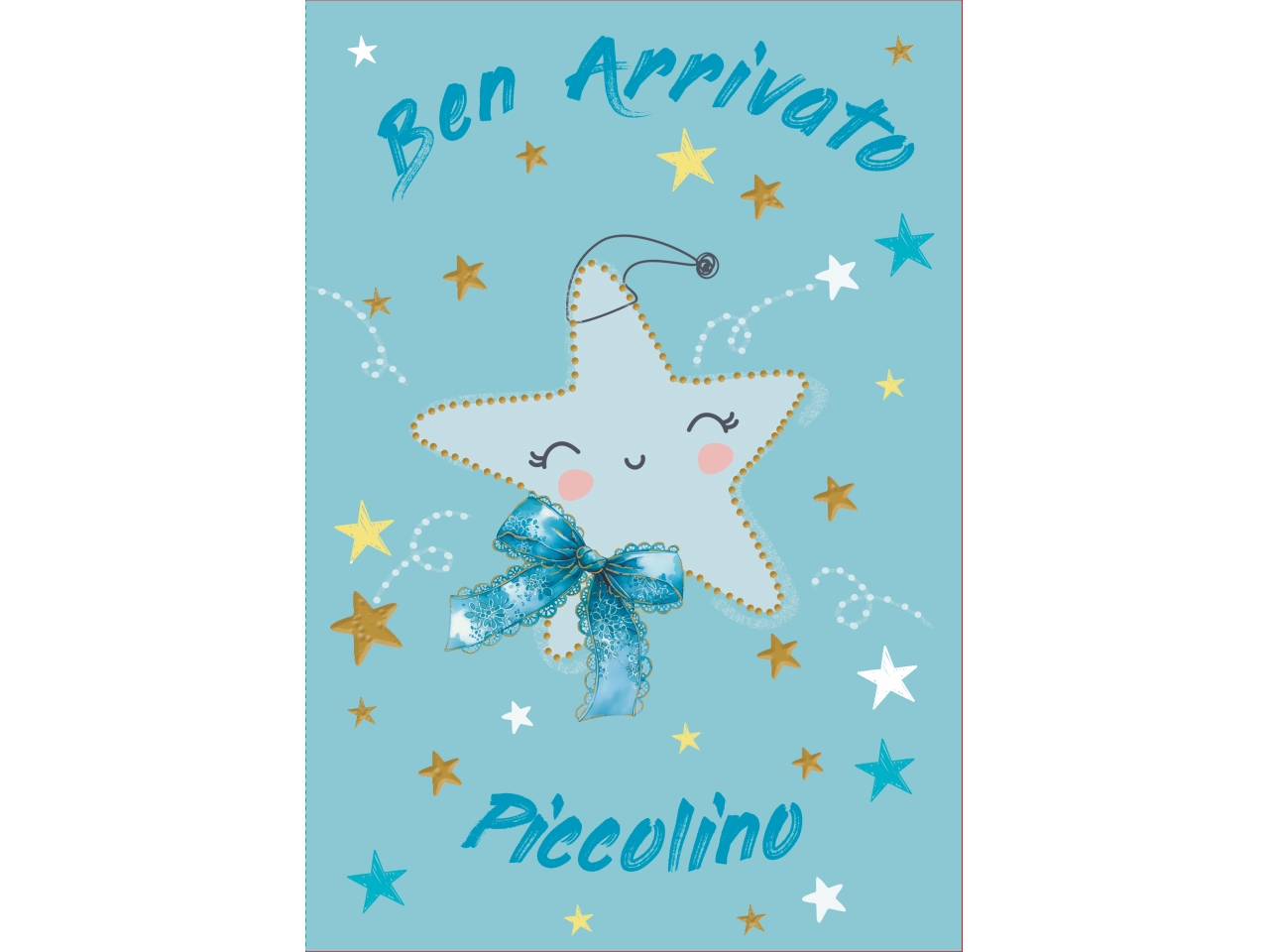 BIGLIETTO LIETO EVENTO BEN ARRIVATO AZZ. FE10225LE BIGLIETTO LIETO EVENTO BEN ARRIVATO AZZ. FE10225LE