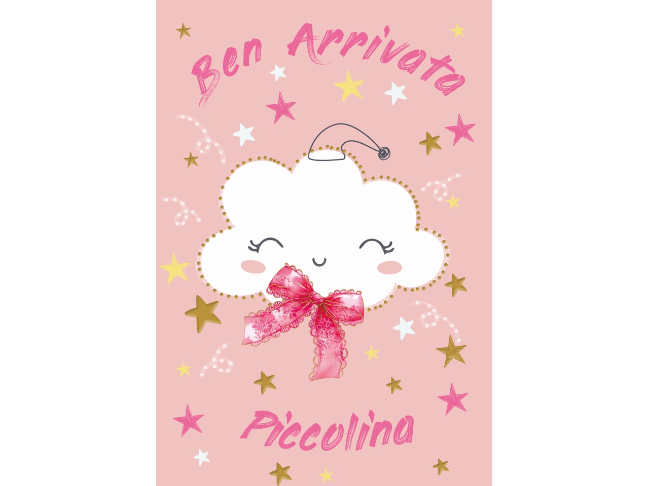 BIGLIETTO LIETO EVENTO BEN ARRIVATA FE10225LE/D BIGLIETTO LIETO EVENTO BEN ARRIVATA FE10225LE/D