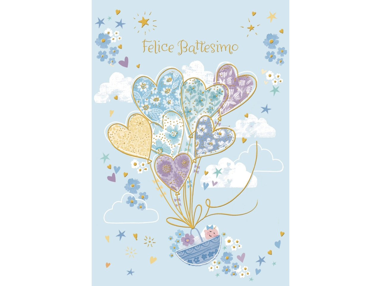 BIGLIETTO BATTESIMO AZZURRO FE10227FB/C BIGLIETTO BATTESIMO AZZURRO FE10227FB/C