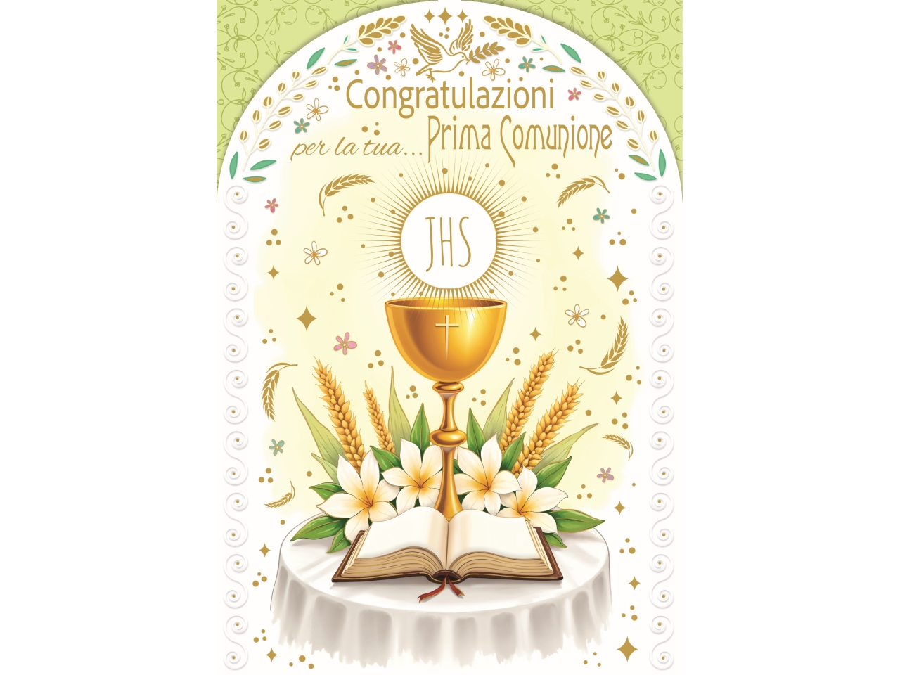 BIGLIETTO PRIMA COMUNIONE FE10210PC/C