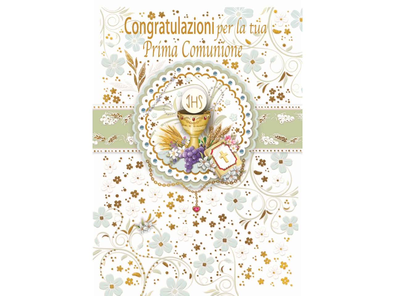 BIGLIETTO PRIMA COMUNIONE FE10197PC/D