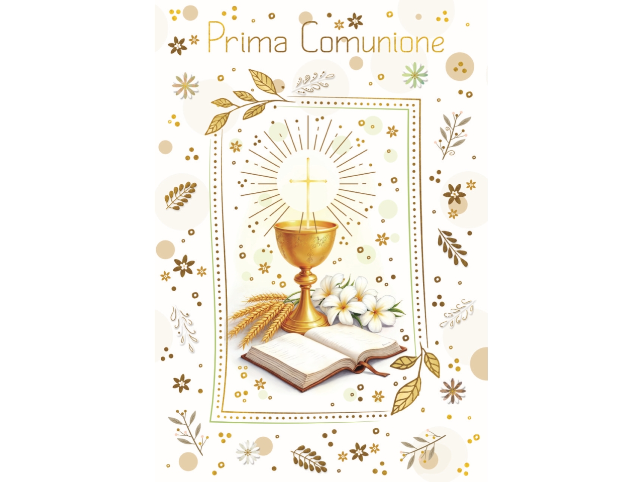 BIGLIETTO PRIMA COMUNIONE FE10229PC/B