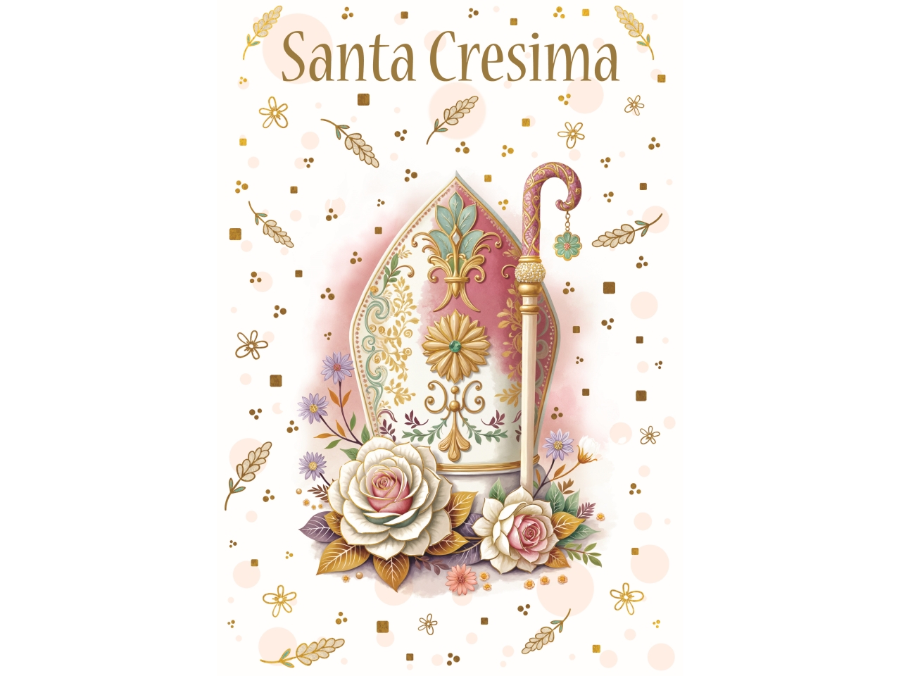 BIGLIETTO SANTA CRESIMA FE10235SC/B