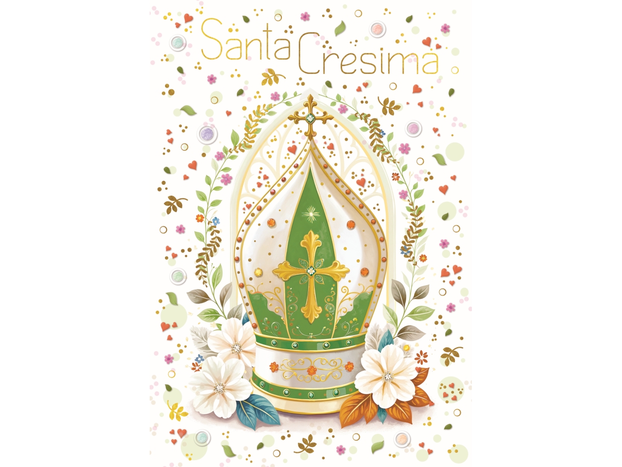 BIGLIETTO SANTA CRESIMA FE10236SC/B