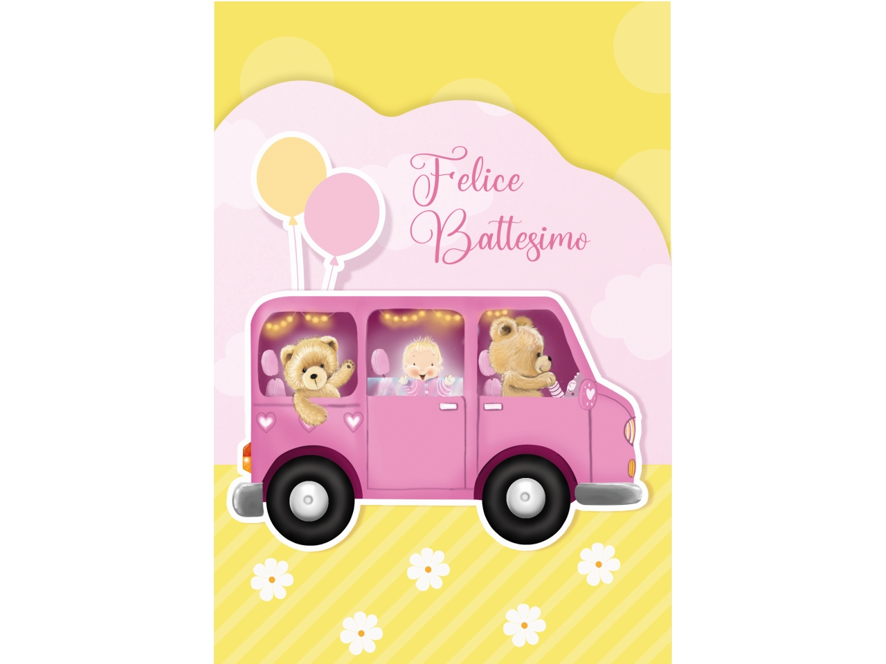 BIGLIETTO PORTASOLDI BATTESIMO ROSA FE10213PS/B BIGLIETTO PORTASOLDI BATTESIMO ROSA FE10213PS/B