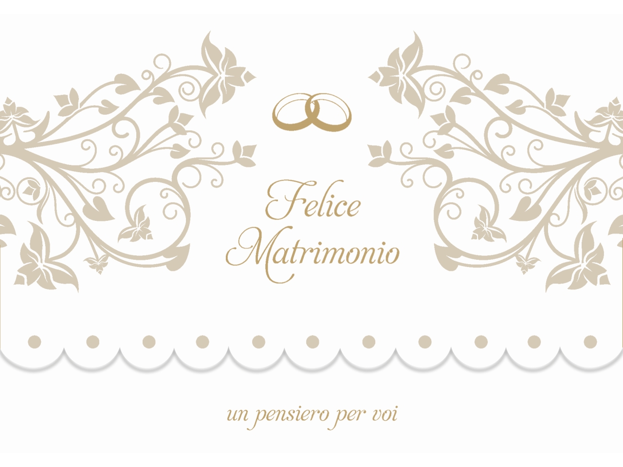 BIGLIETTO PORTASOLDI MATRIMONIO ORO FE10241PS/A
