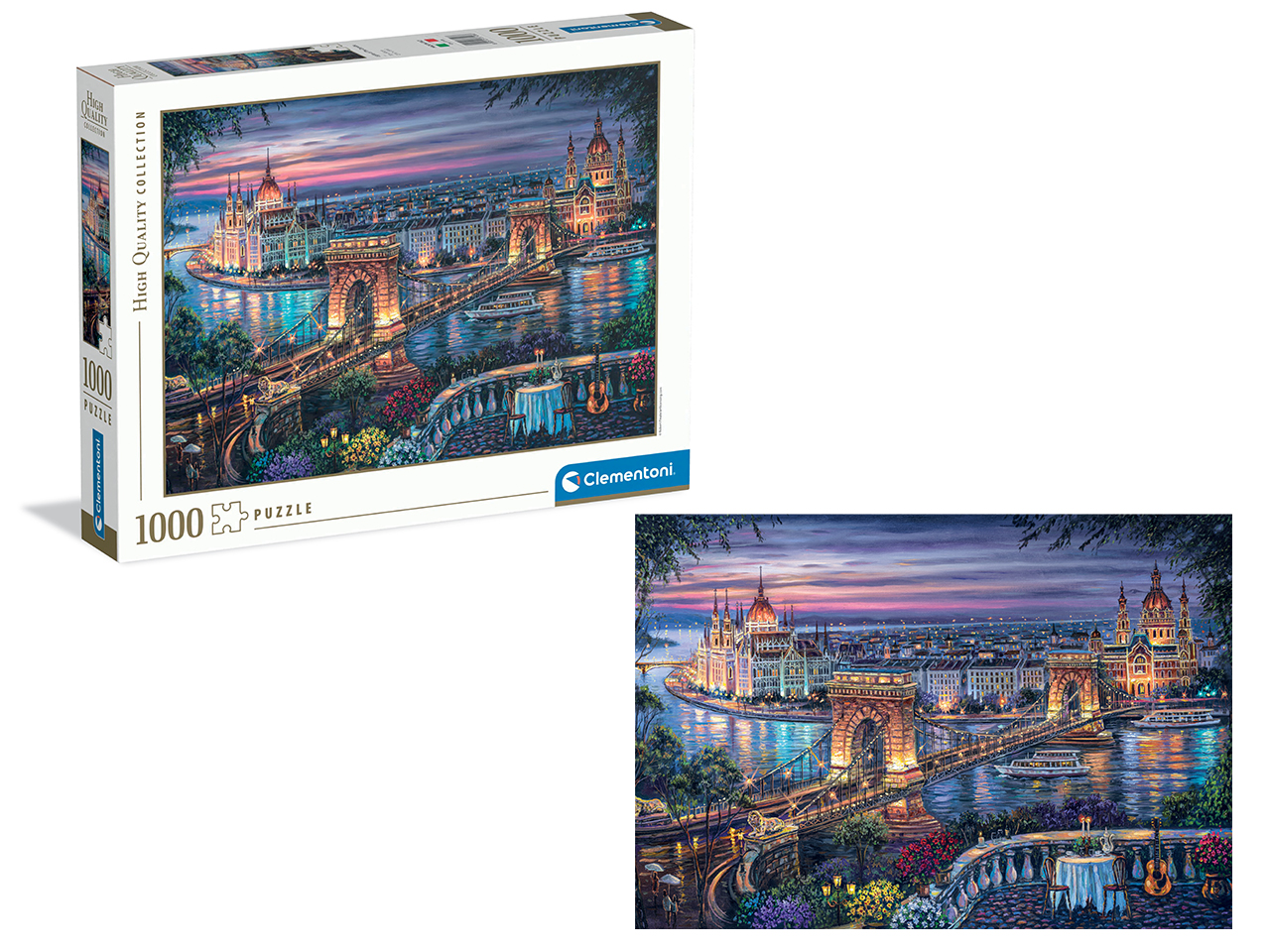 PUZZLE 1000 HQC LIGHTS OF THE DANUBE 2026 37106.8