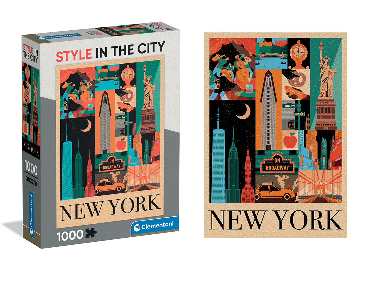 PUZZLE 1000 STYLE IN THE CITY NEW YORK 37116.7