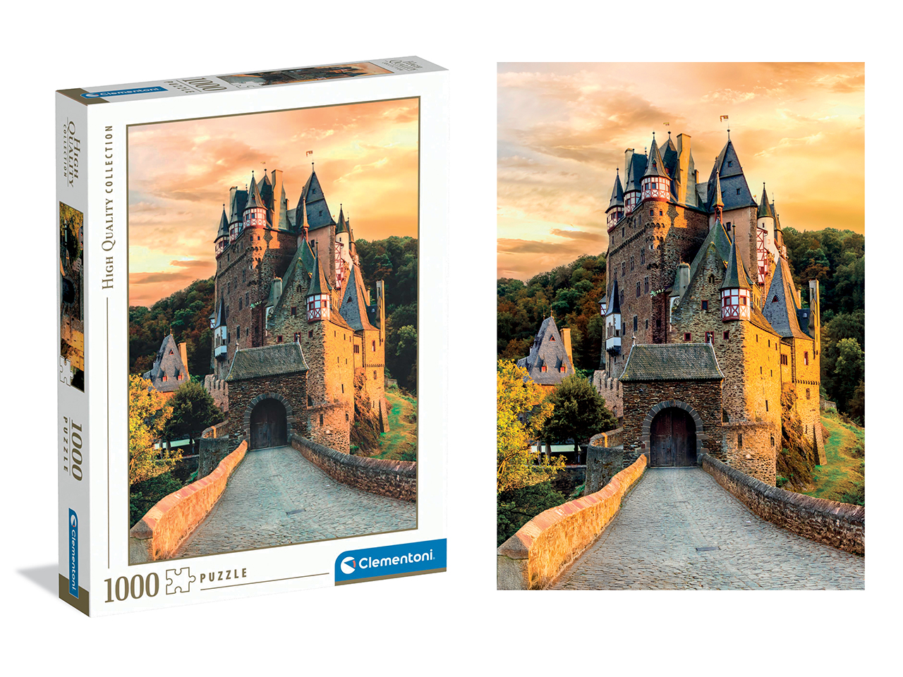 PUZZLE 1000 HQC GOLDEN HOUR AT ELTZ CASTLE 37102.0