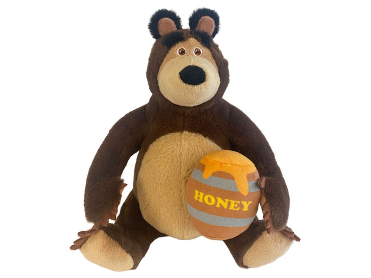 PELUCHE ORSO C/BARILOTTO SEDUTO 25CM PTS252594A/25