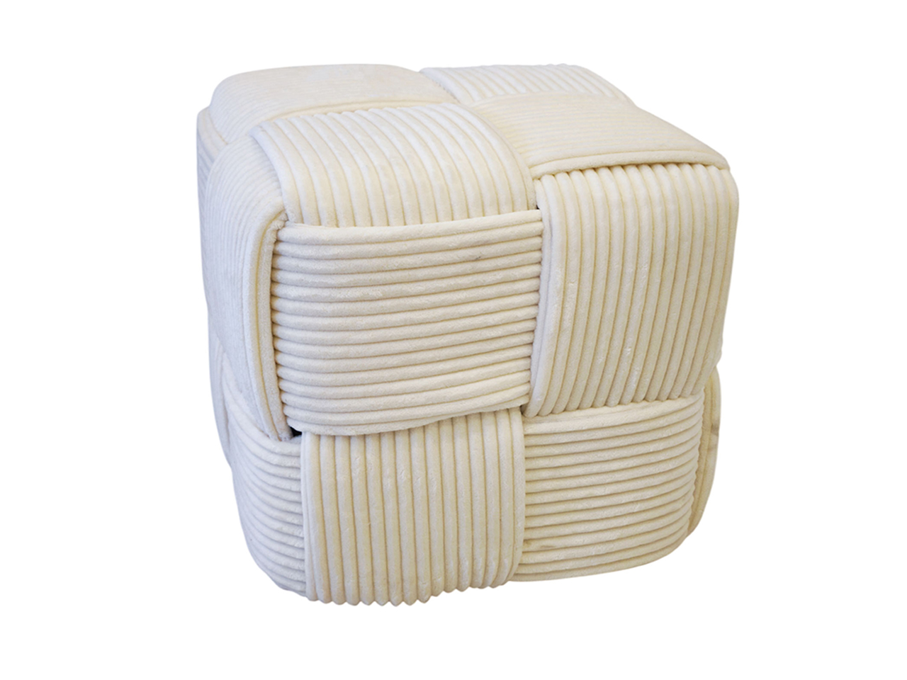 POUF CUBO TESSUTO 40X40CM CREMA 63073 POUF CUBO TESSUTO 40X40CM CREMA 63073