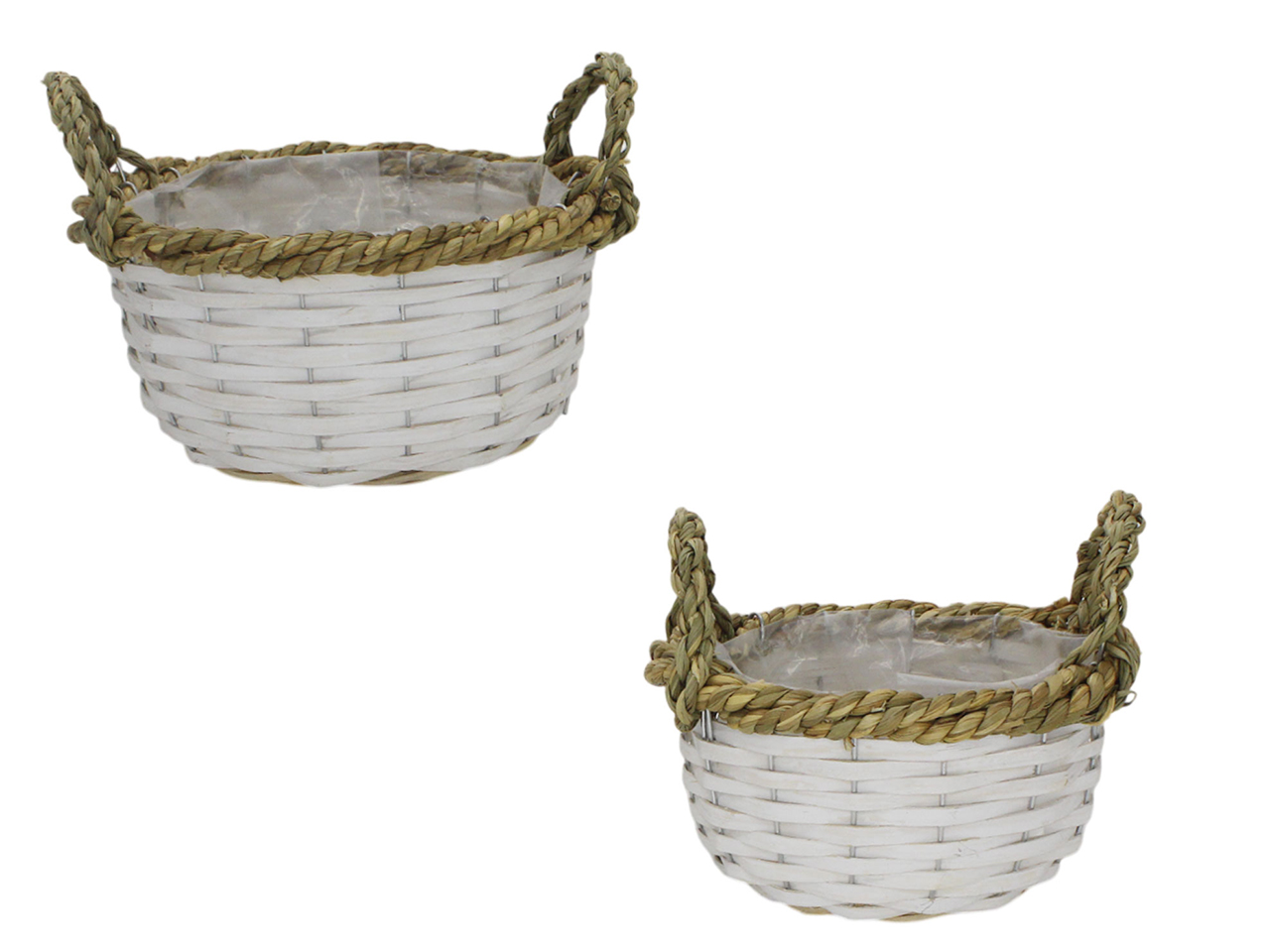CESTINI PORTAPIANTE 2PZ TONDI RATTAN 64674 CESTINI PORTAPIANTE 2PZ TONDI RATTAN 64674