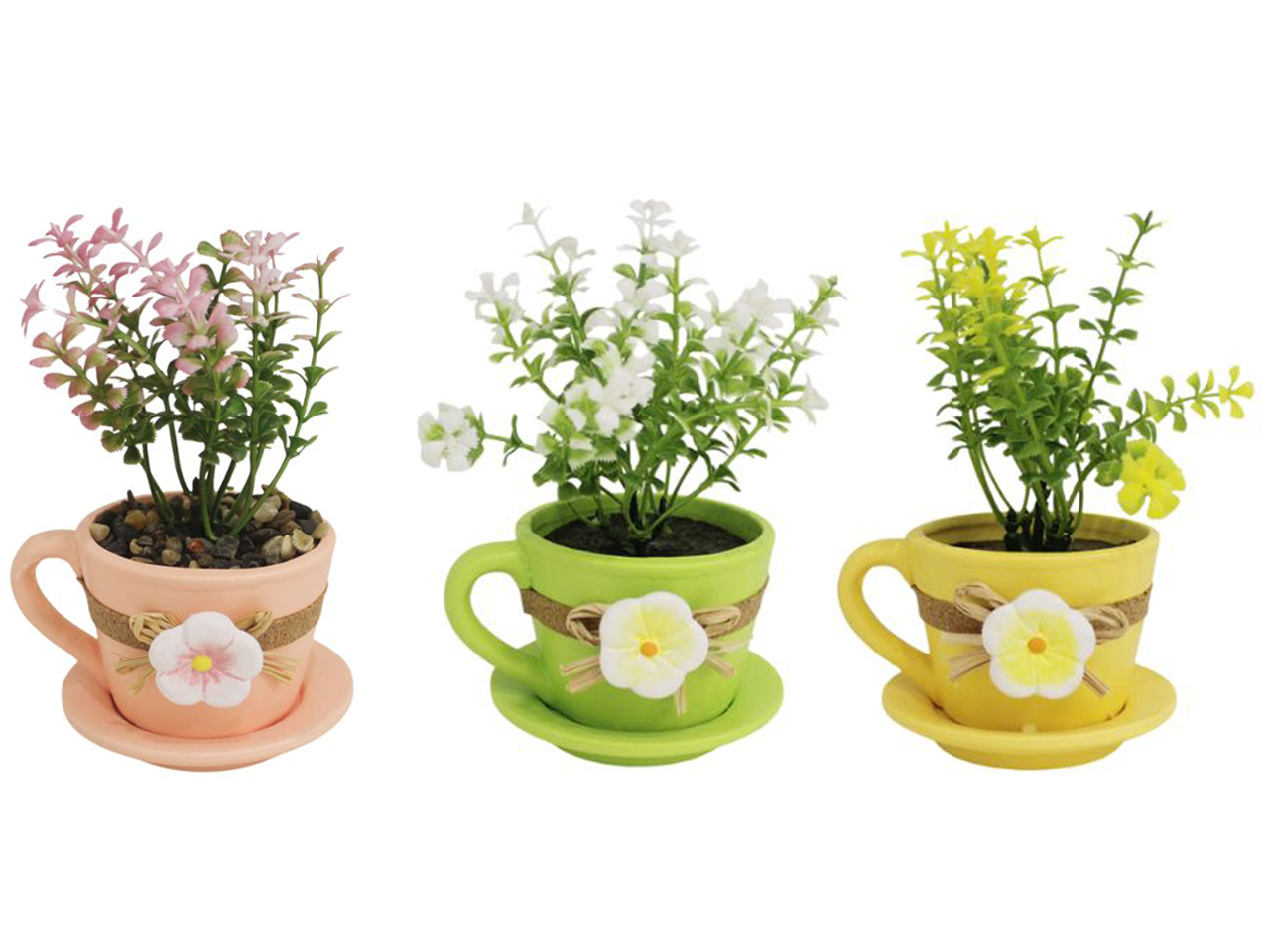 VASO TERRACOTTA C/PIANTINA 10X15CM ASS. 65916