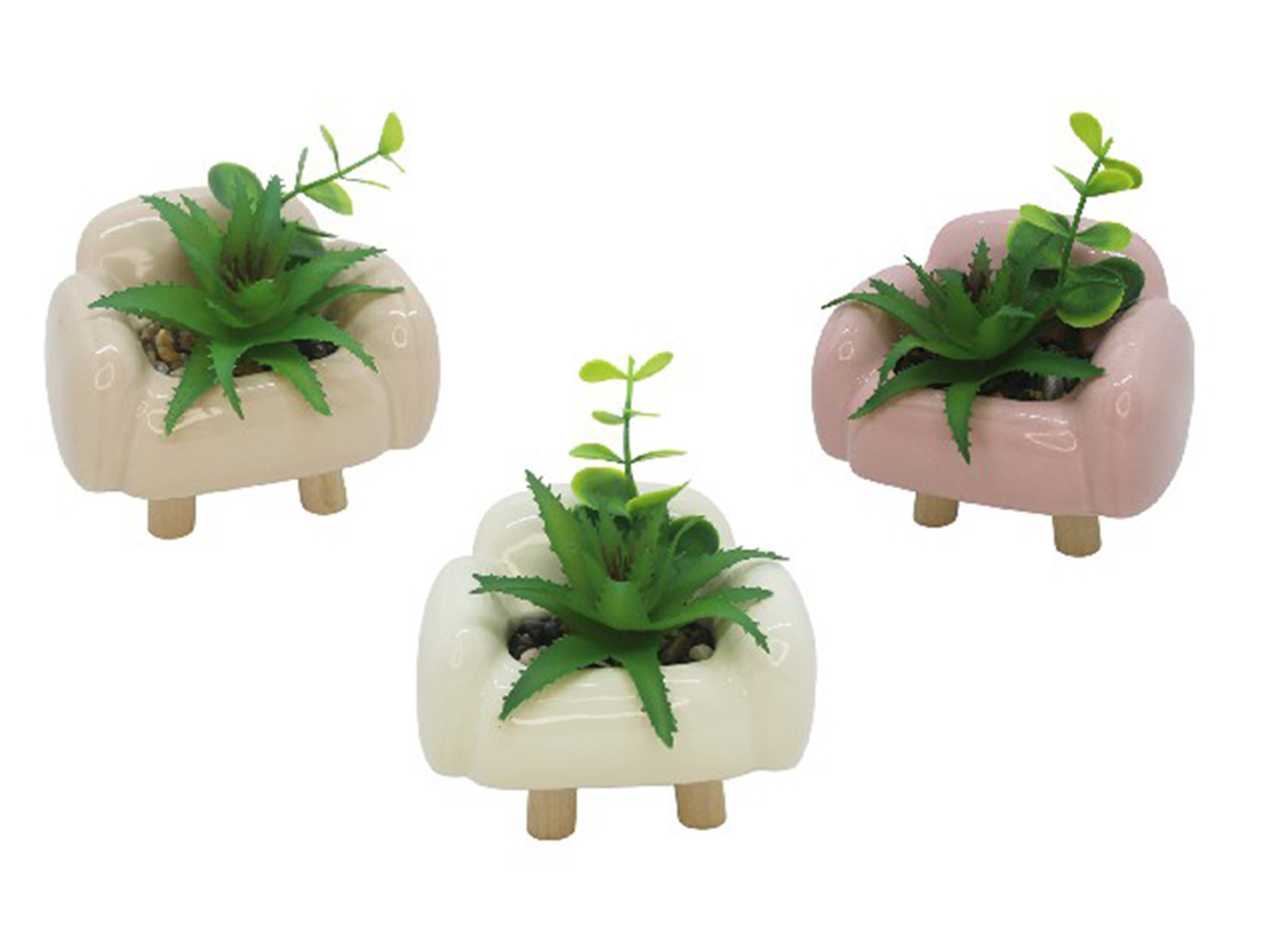 VASO DIVANO C/PIANTINE 10X8X9CM ASS. 66265 VASO DIVANO C/PIANTINE 10X8X9CM ASS. 66265