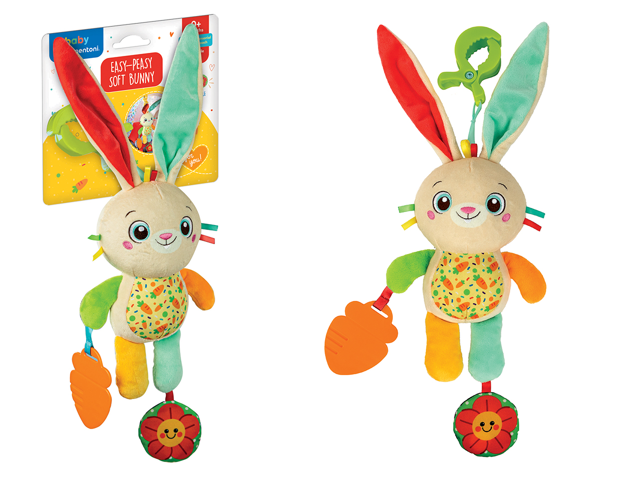 BABY CLEMENTONI ON THE GO PLUSH BUNNY 17622.9