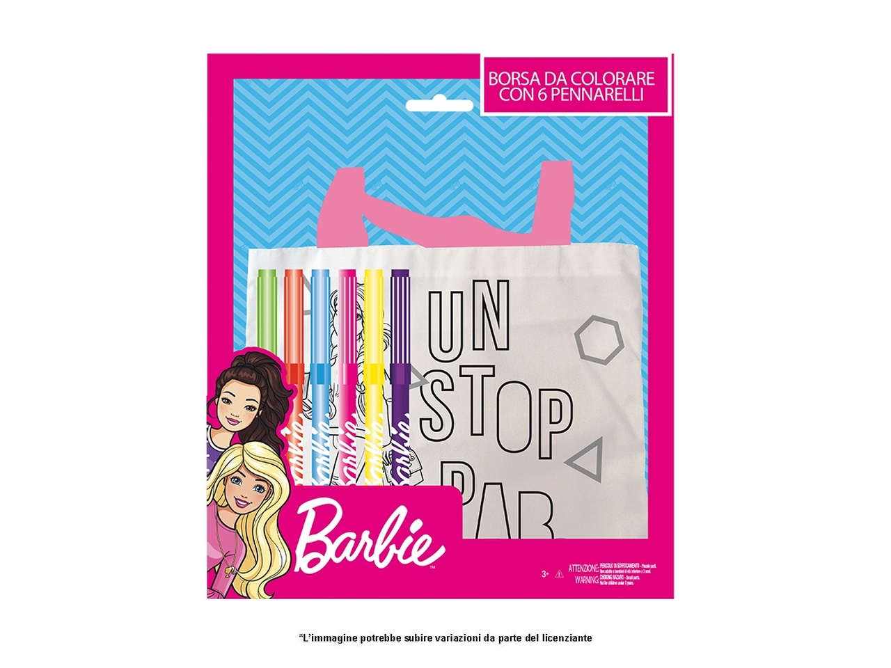 BARBIE BORSETTA DA COLORARE 6 PENNARELLI BR0419 BARBIE BORSETTA DA COLORARE 6 PENNARELLI BR0419