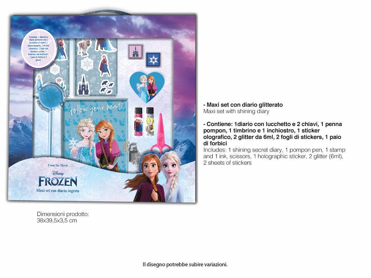 FROZEN MAXI SET CON DIARIO FR0827 FROZEN MAXI SET CON DIARIO FR0827