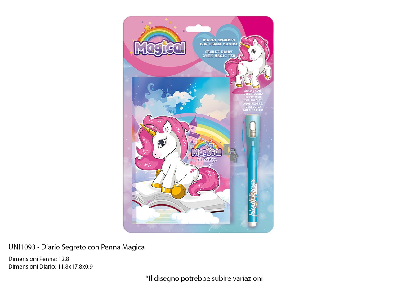 UNICORN DIARIO CON PENNA UNI1093 UNICORN DIARIO CON PENNA UNI1093