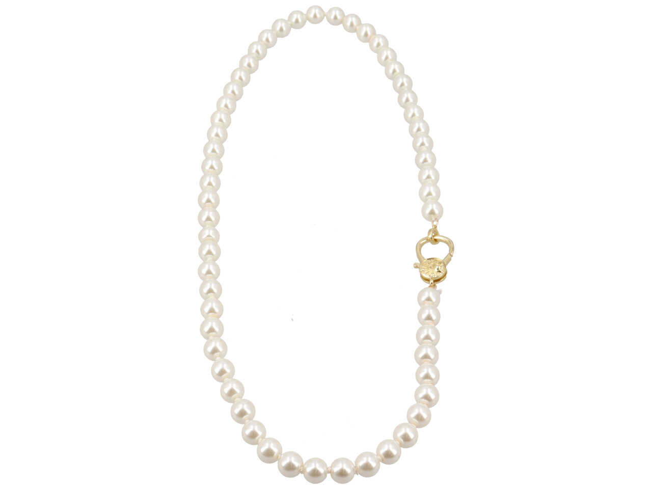 COLLANA PERLA VETRO + CHIUSURA RAME 10X60 COLLANA PERLA VETRO + CHIUSURA RAME 10X60