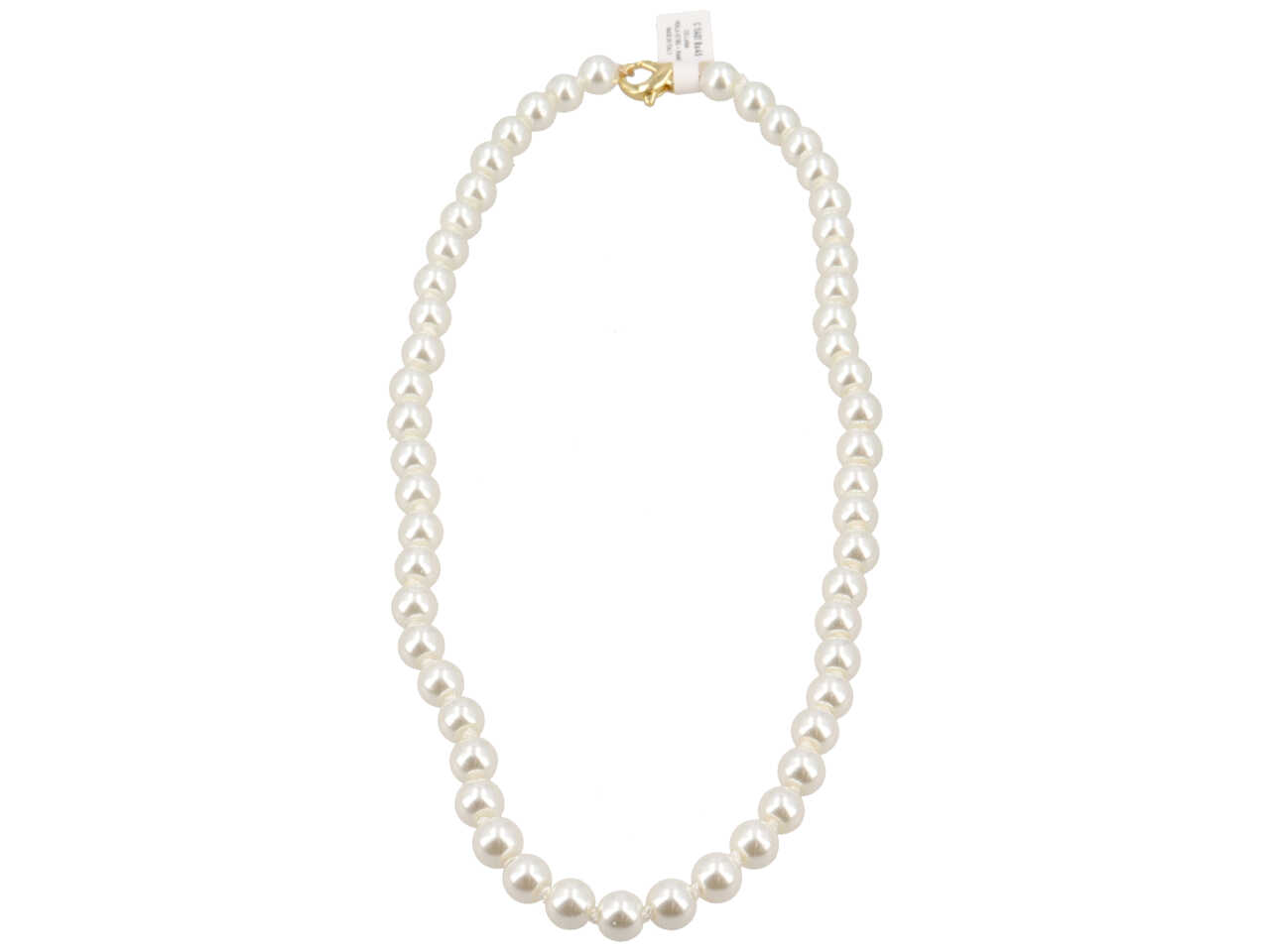 COLLANA PERLA VETRO + CHIUSURA RAME COLLANA PERLA VETRO + CHIUSURA RAME