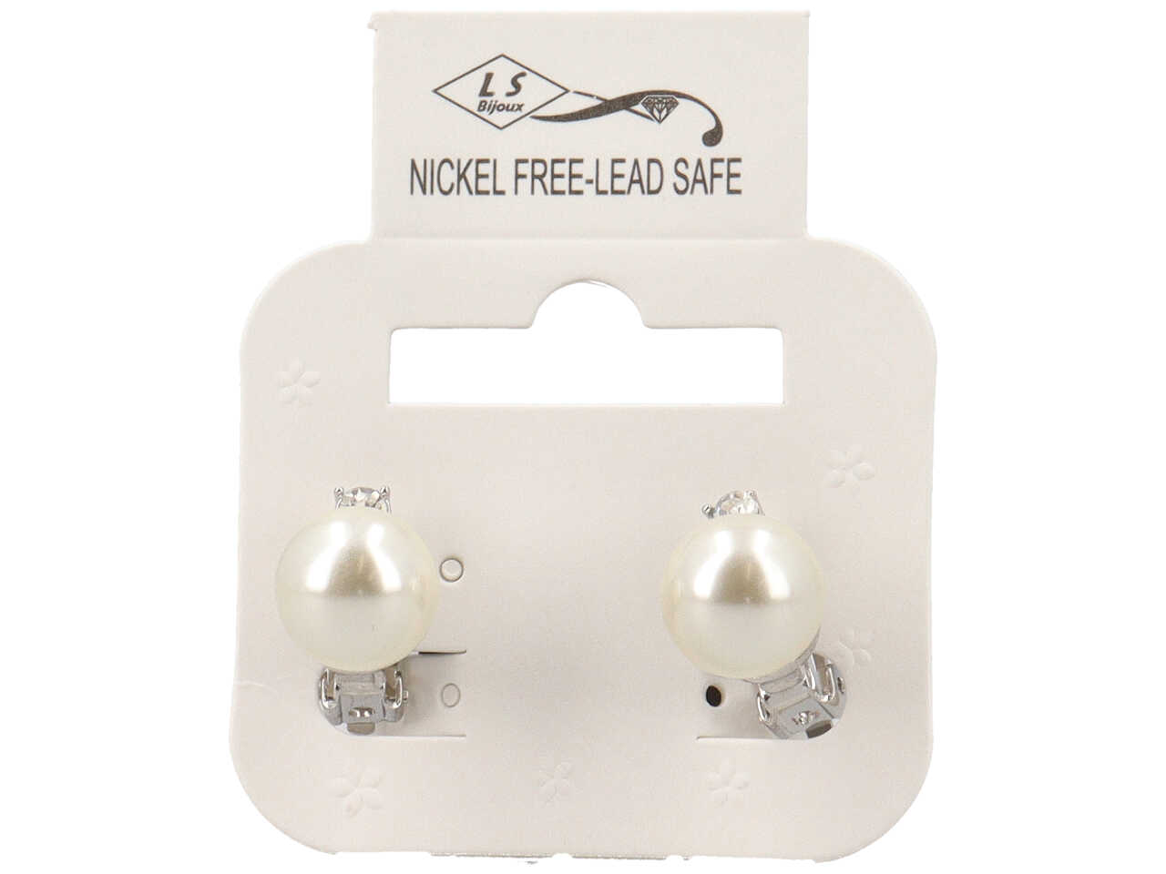 ORECCHINO METALLO + PERLA VETRO 12MM ORECCHINO METALLO + PERLA VETRO 12MM