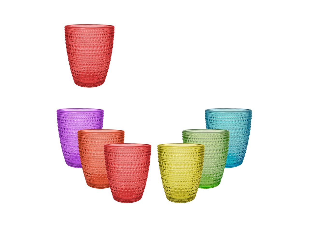 ESSENCE CONF.6 BICCHIERI IN VETRO COLOR.28CL 1308 ESSENCE CONF.6 BICCHIERI IN VETRO COLOR.28CL 1308