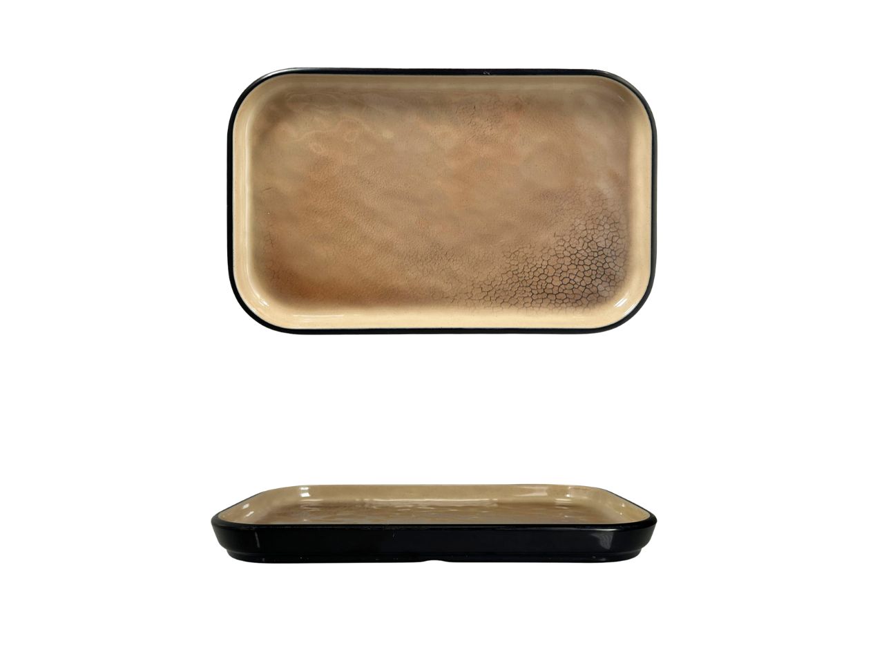 MELAMINA MARRONE VASSOIO RETTANG.25X16CM 1589