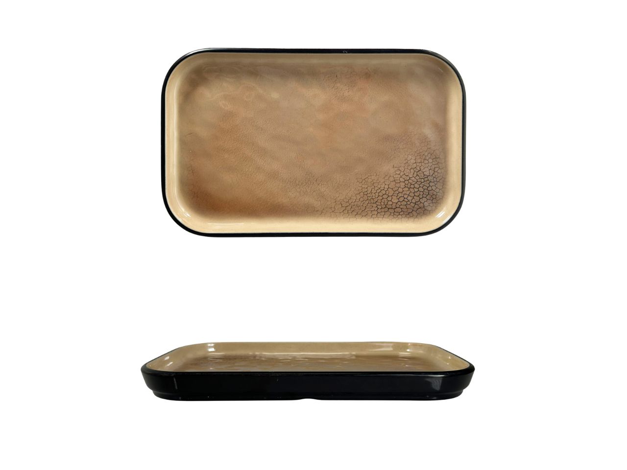 MELAMINA MARRONE VASSOIO RETTANG.35X22CM 1591