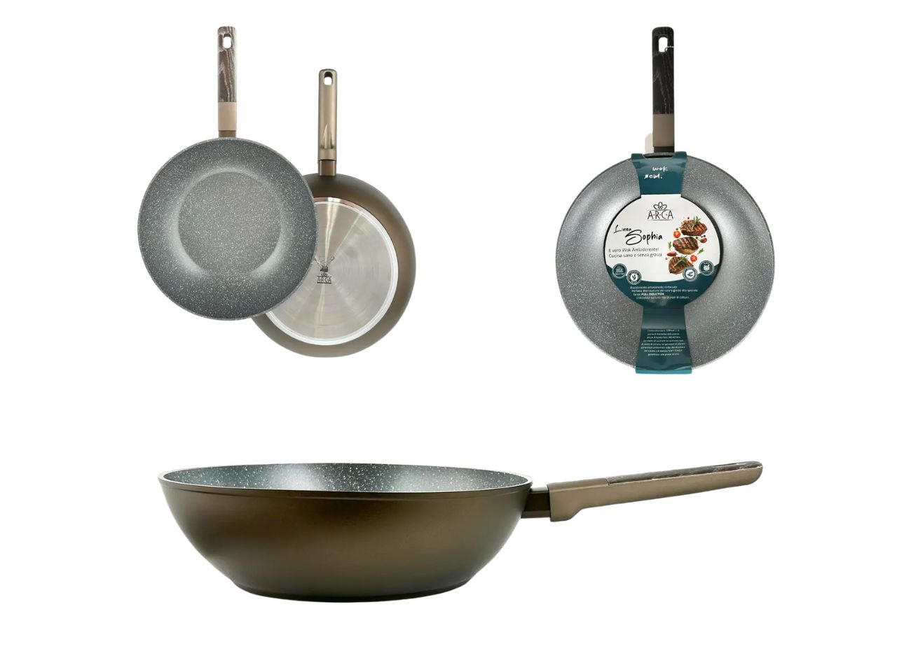 SOPHIA WOK INDUZIONE 28CM 1156