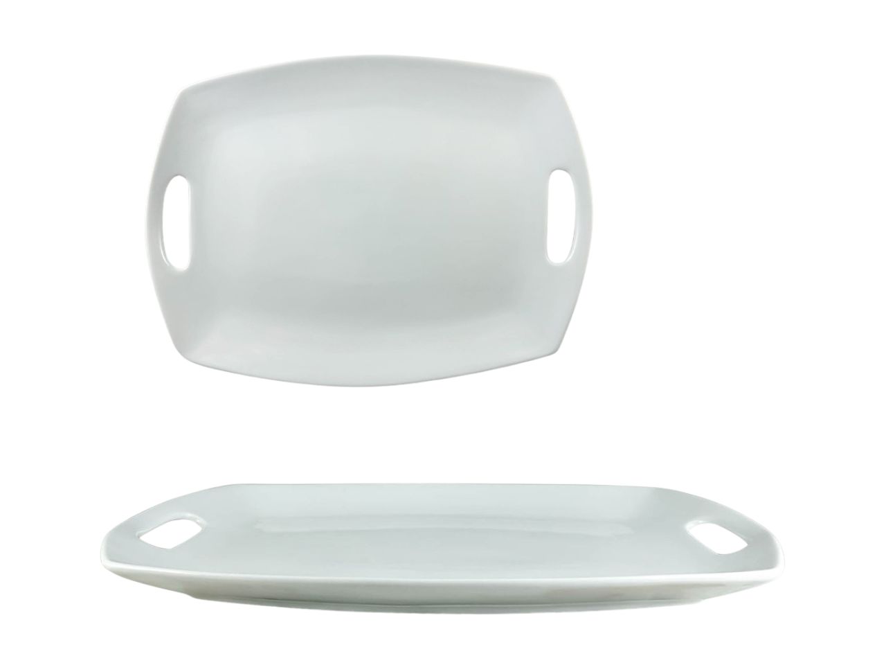 VASSOIO 2 MANICI PORC.35,5X26,5CM 57314